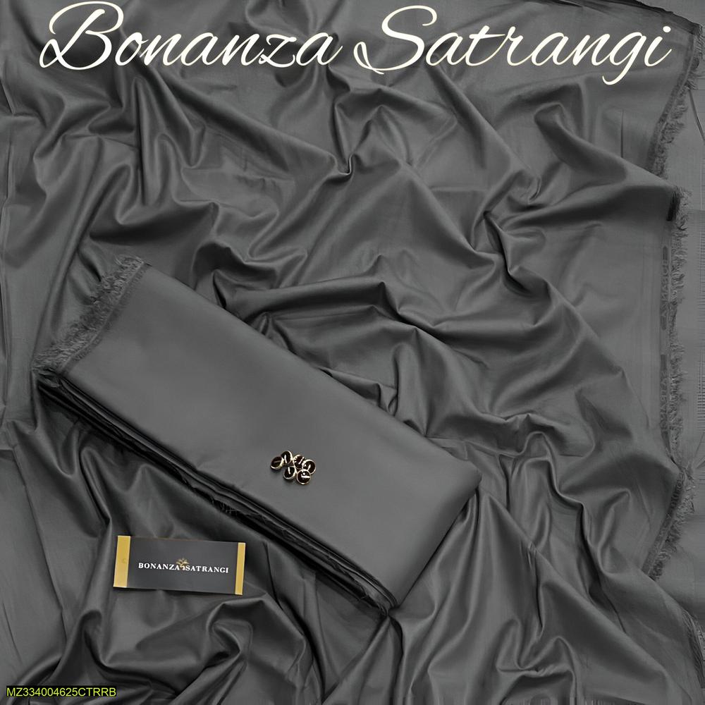 Bonanza Satrangi Wash & Wear Plain Suit 4 Meter – Grey